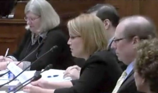 Christine Ellis testifying in Washington