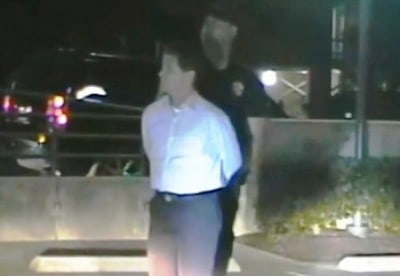 Jack Stick being arrested in September 2012 for DWI